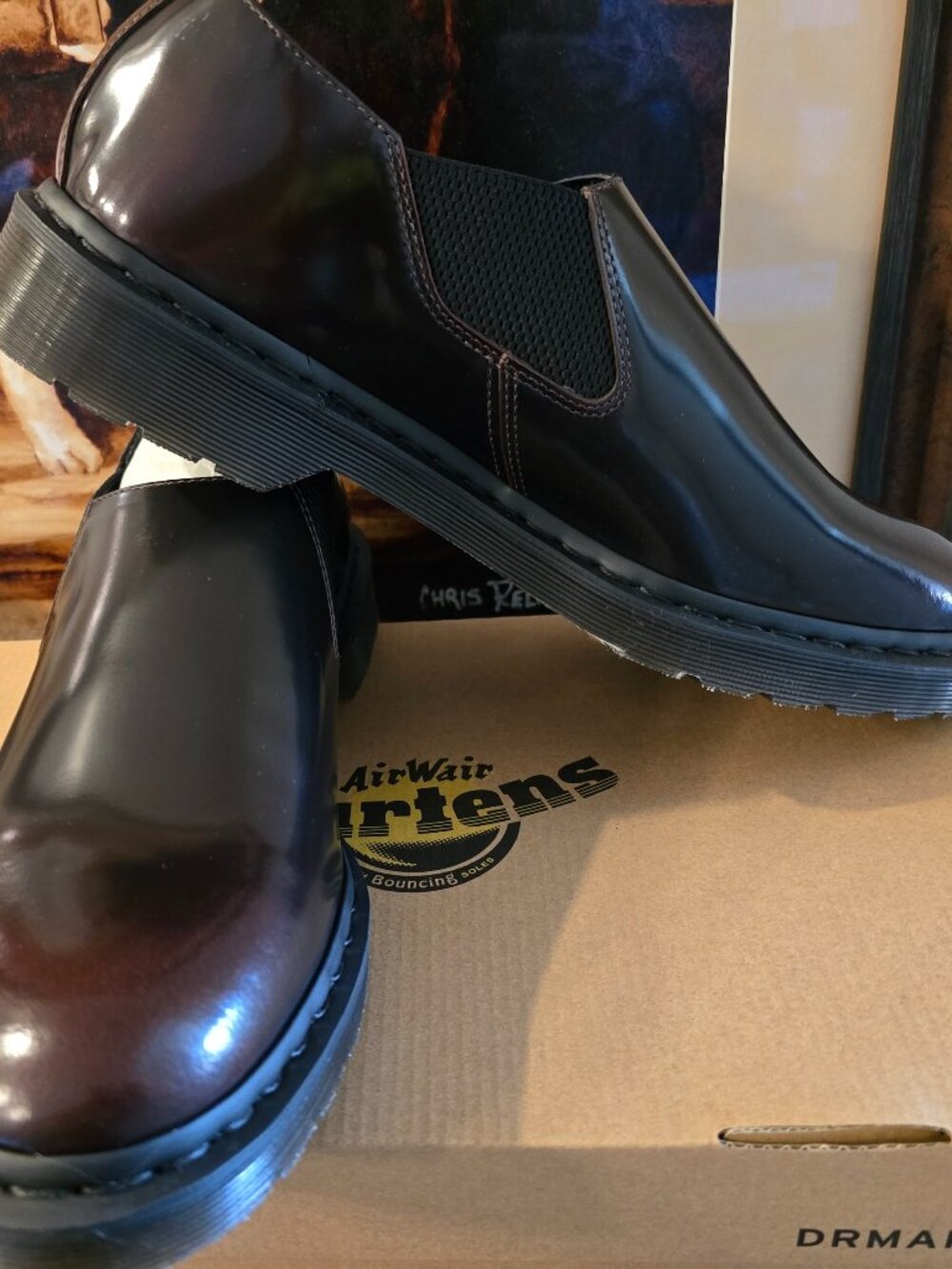 Dr. Martens Louis CHERRY RED Leather Slip-On Loafers 41642600 Men's US SZ 13 NEW